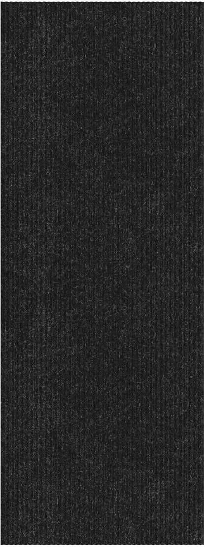 sigun Modern Non-Slip Hallway Runner Rug – Washable, Stain-Resistant & Custom Size – Durable Indoor/Outdoor Carpet for Entryway, Kitchen, Porch, Balcony, Patio & Garage – High-Traffic | Black - 2 x 19
