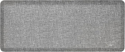 Anti Slip 3/4 inchs Anti Fatigue Kitchen Floor Mat, Ergonomic Comfort Standing Mat, Waterproof Kitchen Runner for Home, Kitchen, Office, Laundry, Garage (Light Gray, 24" x 70" -0.75")