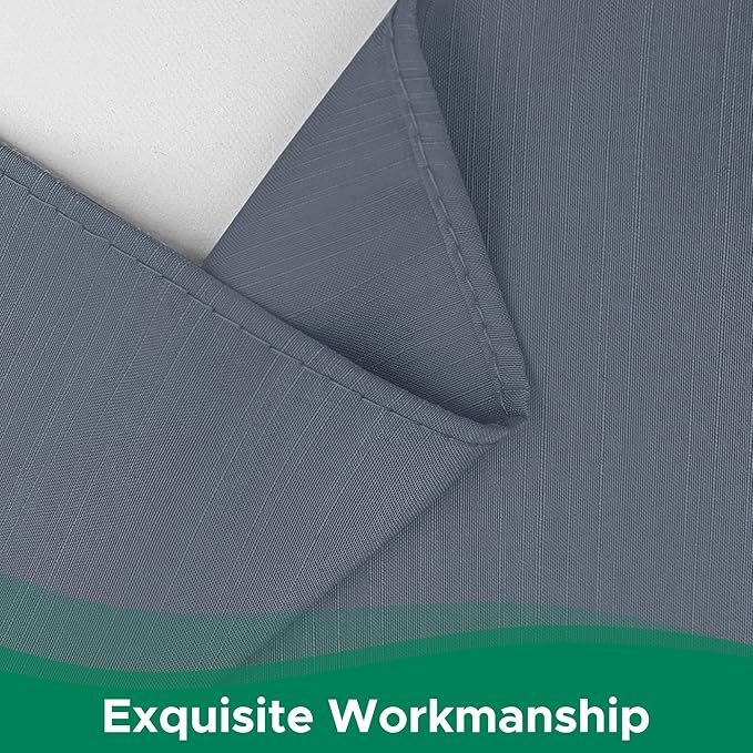 Biscaynebay Wrap Around Bed Skirts for Twin & Twin XL Beds 18" Drop, Dark Grey Adjustable Elastic Dust Ruffles Easy Fit Wrinkle Resistant Silky Luxurious Fabric Machine Washable