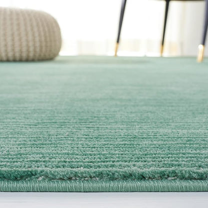 SAFAVIEH Vision Collection Accent Rug - 3' Round, Light Green, Modern Ombre Design, Non-Shedding & Easy to Clean, Ideal for Foyer, Entryway, Bedroom, Accent Space (VSN606X)
