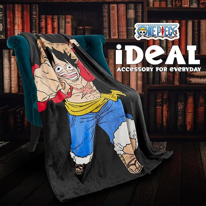 One Piece Fleece Blanket Super Soft Blanket Throw Bed Accessories 150 x 130cm Sofa Throw Bed Blankets Anime Gifts