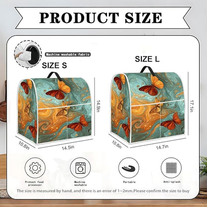 Mixer Dust Cover for 6-8 Qt Stand Mixer, Cloth Cover with 2 Storage Pockets for Stand Mixer Protective Covers Large for 6-8 Quart Mixer