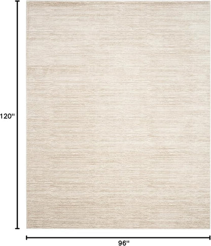 SAFAVIEH Area Rug 8x10 - Vision Collection - Large - Creme, Modern Ombre Tonal Chic Design, Non-Shedding & Easy Cleaning, Ideal for Living Room, Bedroom, Office, Dining Space (VSN606F)