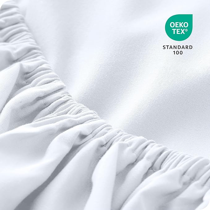 Bare Home 5-Pack Fitted Bottom Ultra-Soft Sheets Queen - Premium 1800 Ultra-Soft Wrinkle Resistant Microfiber - Deep Pocket (Queen, White)