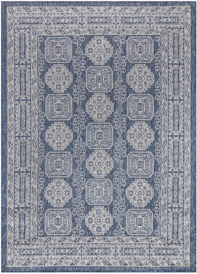Keen Home Design Terrace Outdoor Area Rug - 10x14 Washable Indoor/Outdoor Rug for Patio, Kitchen, Balcony, Beach, Garden, Deck and Porch, Size: 10'x14'