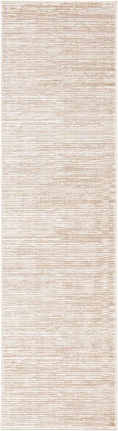 SAFAVIEH Vision Collection Runner Rug - 2'2" x 22', Cream, Modern Ombre Design, Non-Shedding & Easy to Clean, Ideal for Foyer, Hallway, Bedroom (VSN606F)