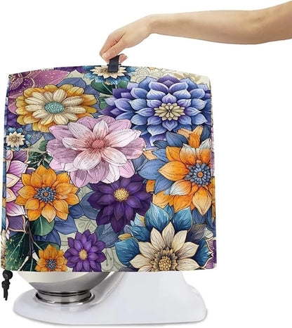 Boho Flower Mixer Covers Dust Covers for Stand Mixer Kitchen Counter Mixer Parts & Accessories Decor for Kitchen Kid Mixer Cover Colorful