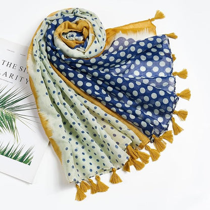 Scarf for Women Lightweight Soft Floral Leopard Printed Scarves Fall Winter Fashion Shawl Wrap with Fringe
