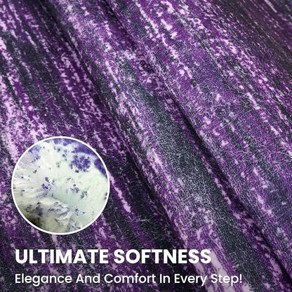 2x3 Modern Abstract Rug for Entryway, Purple White Super Soft Small Area Rug, Washable Non-Slip Kitchen Rugs, Low-Pile Mat for Bedside, Indoor Door Mat