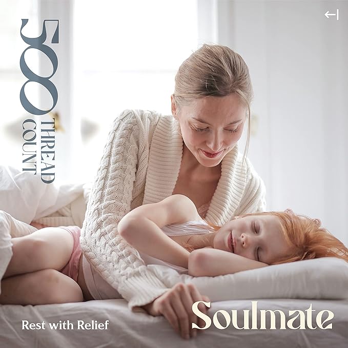 Mayfair Linen 500 Thread Count California King Cotton Sheets - 4 PC Cal King Size Bed Sheet Set Cotton (Burgundy), Soft, Cooling, Sateen 16" Deep Pocket Bedsheet for Hot Sleepers (Fits 18" Mattress)