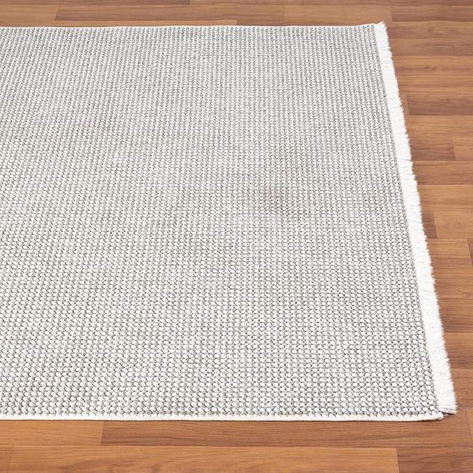 LUXE WEAVERS Solid Machine Woven Stone 5x7 Area Rug, Indoor Stain-Resistant Carpet