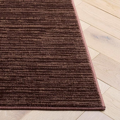 SAFAVIEH Area Rug 6x9 - Vision Collection - Brown, Modern Ombre Design, Non-Shedding & Easy to Clean, Ideal for Living Room, Bedroom, Dining Space (VSN606E)