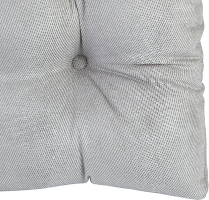 Klear Vu Gripper Overstuffed Universal Non-Slip Dining Chair Cushions for Kitchen Decor or Office Use, U-Shaped Skid-Proof Seat Pad, 17x17 Inches, 2 Count (Pack of 1), Linear Gray