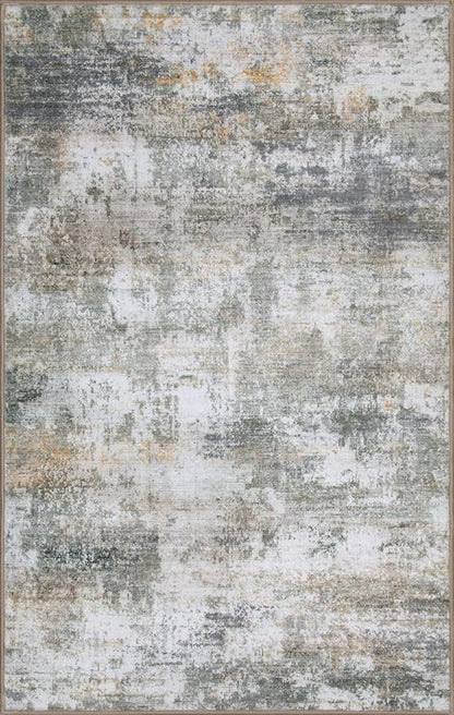 WILLSUN Washable Area Rugs, 2x6 Non-Slip Boho Area Rugs for Kitchen, Living Room, Bedroom, Machine Washable Vintage Rug, Indoor Floral Print Carpet for Home Decor, Kid & Pet Friendly Mat