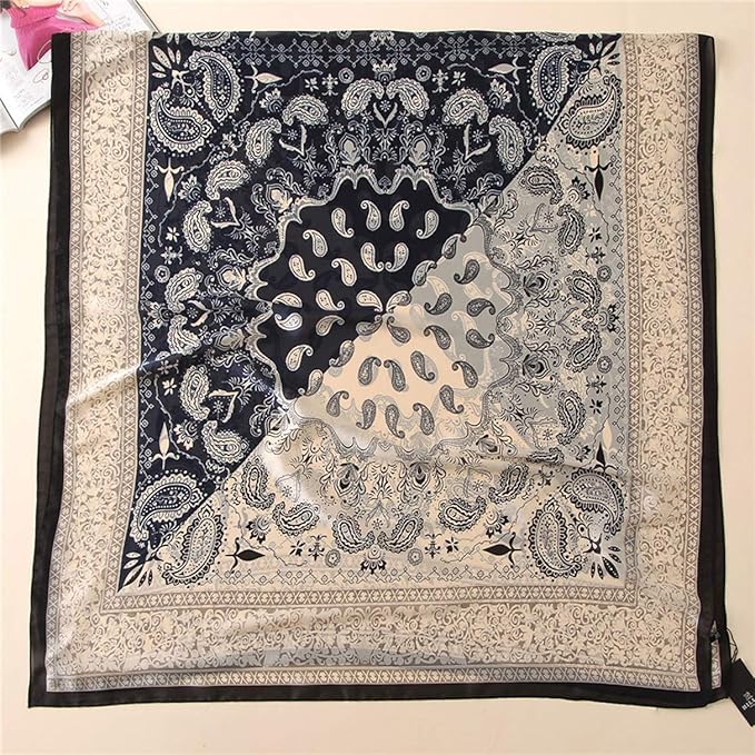 Fashion Scarves Scarf 100% Silk Feeling Scarf Silk Like Scarves Long Lightweight Sunscreen Shawls for Women