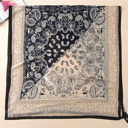 Fashion Scarves Scarf 100% Silk Feeling Scarf Silk Like Scarves Long Lightweight Sunscreen Shawls for Women