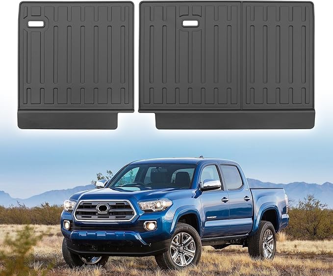 Custom for 2005-2023 Toyota Tacoma Double Cab Rear Seat Backrest Mats All Weather TPE Protection Mat Accessories (for 2005-2023 Toyota Tacoma Double Cab)