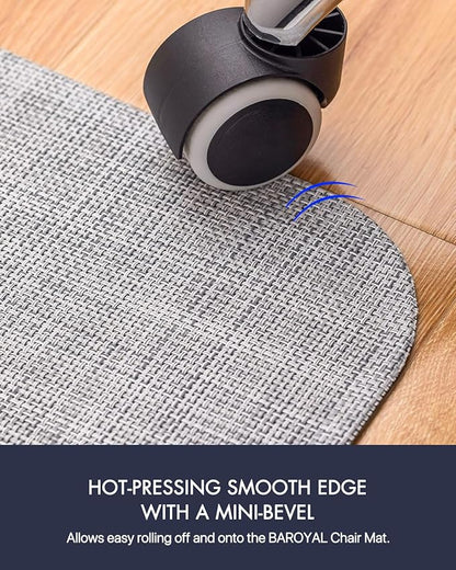 Office Chair Mat for Hardwood Floor Under Desk Computer Rolling Chair Mat for Wood/Tile Floor Non-Slip Heavy Duty Desk Rug PVC Plastic Hard Floor Protector 45"x 53" (Mist)