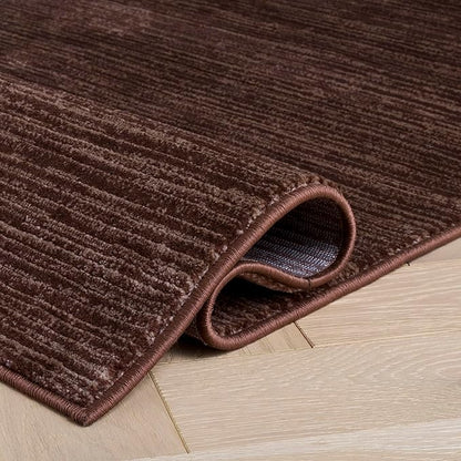 SAFAVIEH Area Rug 6x9 - Vision Collection - Brown, Modern Ombre Design, Non-Shedding & Easy to Clean, Ideal for Living Room, Bedroom, Dining Space (VSN606E)
