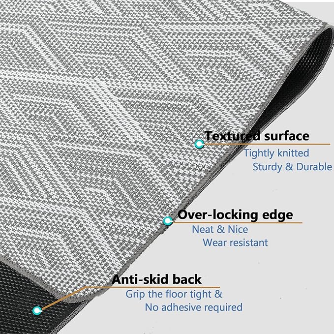 Chair Mat for Hardwood & Tile Floor, 47" x 52" Heavy Duty Office Chair Mat for Rolling Chairs Easy Glide, Anti Slip, Non-Curve, Floor Protector for Home Office