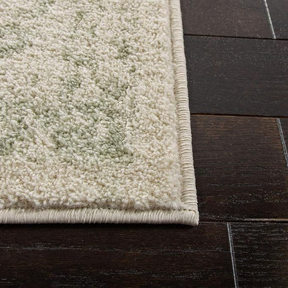 SAFAVIEH Area Rug 11x15 - Adirondack Collection - Large - Ivory & Sage, Distressed Vintage Floral Design, Non-Shedding & Easy to Clean, Ideal for Living Room, Bedroom, Dining Space (ADR109V)