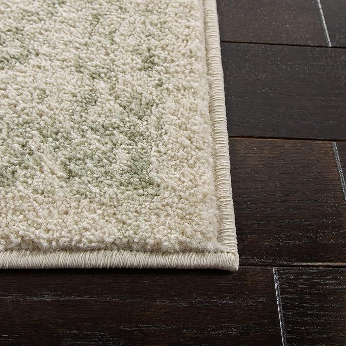SAFAVIEH Area Rug 8x10 - Adirondack Collection - Large - Ivory & Sage, Distressed Vintage Floral Design, Non-Shedding & Easy to Clean, Ideal for Living Room, Bedroom, Dining Space (ADR109V)