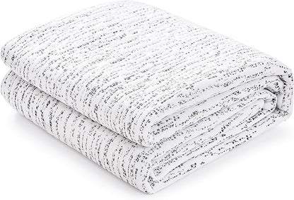 Subrtex Mattress Topper Cover Queen Size 3 Inch (Only Cover) Mattress Topper Protector Bedding Removable Encasement with Zipper Closure