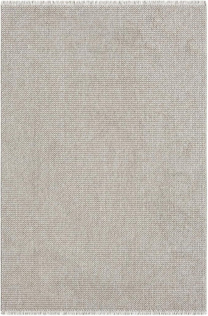 LUXE WEAVERS Solid Machine Woven Taupe 4x6 Area Rug, Indoor Stain-Resistant Carpet