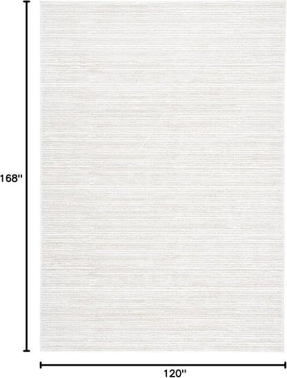 SAFAVIEH Area Rug 10x14 - Vision Collection - Large - Ivory, Modern Ombre Design, Non-Shedding & Easy to Clean, Ideal for Living Room, Bedroom, Dining Space (VSN606J)