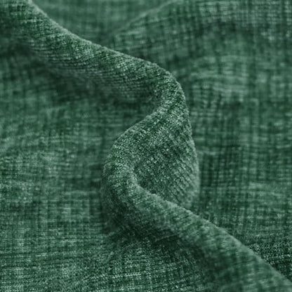 CaliTime Christmas Throw Pillow Covers Decorative 20 X 12 Inches Pack of 2 Cozy Solid Dyed Soft Chenille Cushion Cases with Pom Poms for Couch Sofa Bed Living Room Home Dark Green