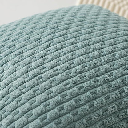 Kevin Textile 12x20 Inch Pillow Cover 1 Pack Boho Decorative Soft Striped Corduroy Lumbar Farmhouse Accent Rectangle Cushion Case for Living Room Couch Sofa Bed, Dusty Green