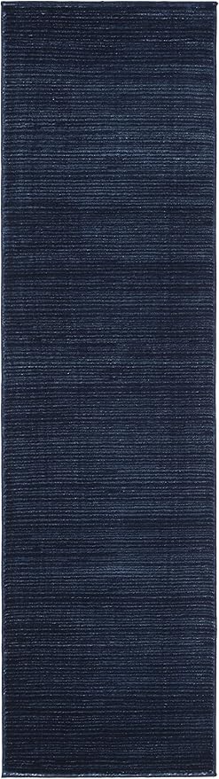 SAFAVIEH Vision Collection Runner Rug - 2'2" x 20', Navy, Modern Ombre Design, Non-Shedding & Easy to Clean, Ideal for Foyer, Hallway, Bedroom (VSN606N)