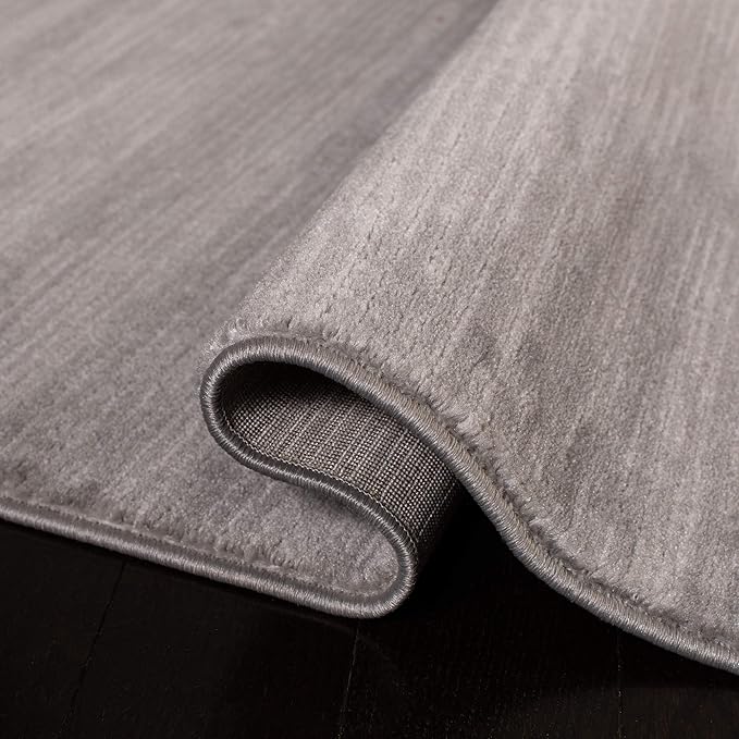 SAFAVIEH Vision Collection Runner Rug - 2'2" x 14', Silver, Modern Ombre Design, Non-Shedding & Easy to Clean, Ideal for Foyer, Hallway, Bedroom (VSN606G)