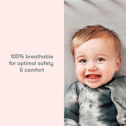 Newton Baby Fitted Mini Crib Sheets (2-Pack) | Organic Muslin Cotton, Breathable & Soft Baby Sheets, Washable Baby Mattress Sheets, Fits Mini Crib Mattresses 24" x 38", Oatmeal