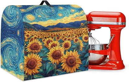 Kitchen Aid Stand Mixer Cover Dust Cover with 2 Pocket and Handle, Multicolor, Polyester, Universal Size, Protects from Dust, Stains, Oil Stains, Fingerprints, Pet Hair, Splashes