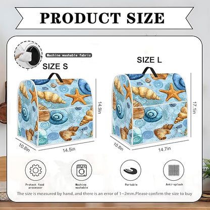 Mixer Dust Cover for 6-8 Qt Stand Mixer, Cloth Cover with 2 Storage Pockets for Stand Mixer Protective Covers Large for 6-8 Quart Mixer