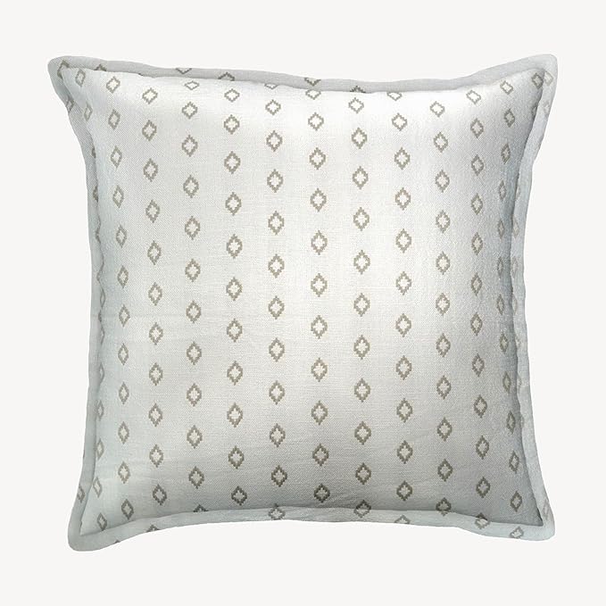 SanVia Serenity Premium Cotton Throw Pillow Covers, 20 x 20 Inches, Luxurious Handwoven Couch Pillow Covers with Hidden Zipper, Elegant Home Décor, Insert Not Included