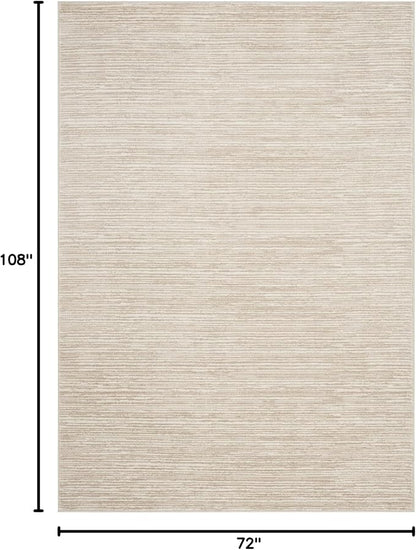 SAFAVIEH Area Rug 6x9 - Vision Collection - Cream, Modern Ombre Design, Non-Shedding & Easy to Clean, Ideal for Living Room, Bedroom, Dining Space (VSN606F)
