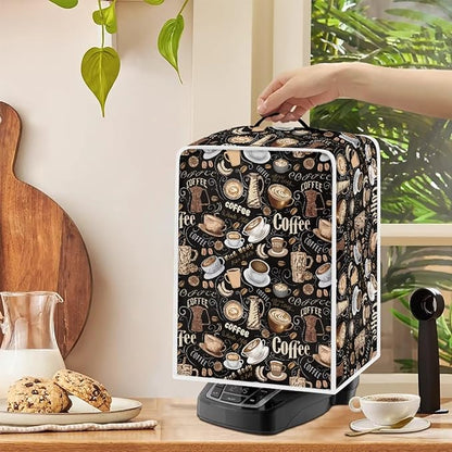 Coffee Maker Cover for Kitchen Counter, Washable Foldable Kitchen Appliance Covers