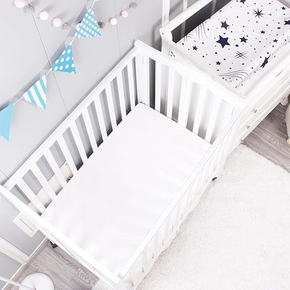 Belsden Pack of 3 Mini Crib Sheet Set, Pack N Play Sheet Set for Baby Boys and Girls, Cloudy Soft Touch and Machine Washable, Fitted Playard/Portable Crib Sheet, White & Grey & Light Grey