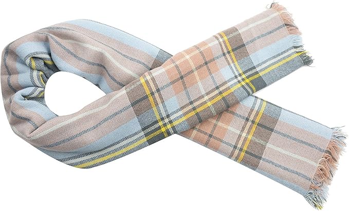 American Trends Women's Cozy Warm Winter Fall Blanket Scarf Stylish Soft Chunky Checked Giant Scarves Shawls