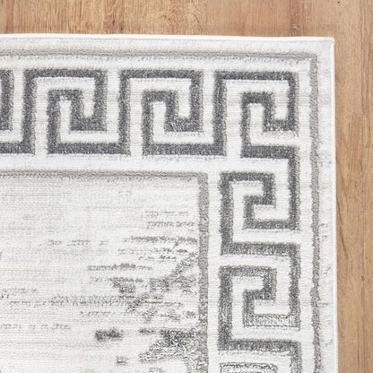 GLORY RUGS Area Rugs Marble 2x7 Cream Gray Carpet Modern Abstract Rug Living Room Dining Bedroom Rug