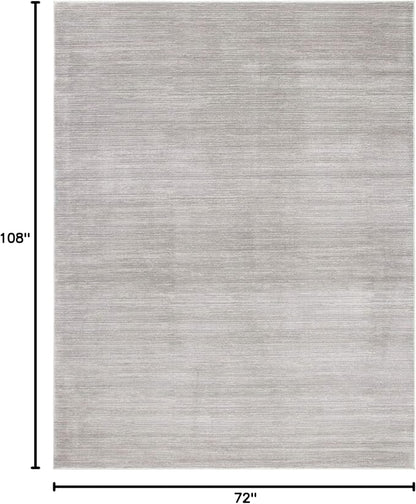 SAFAVIEH Area Rug 6x9 - Vision Collection - Silver, Modern Ombre Design, Non-Shedding & Easy to Clean, Ideal for Living Room, Bedroom, Dining Space (VSN606G)