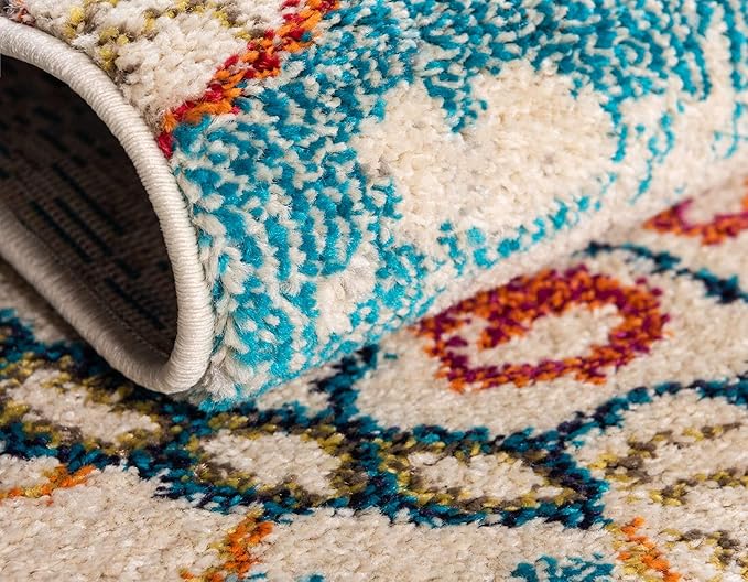 Unique Loom Positano Collection Coastal Modern Turtles Beige Area Rug (9' x 12')