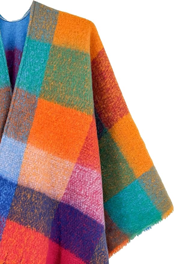 Breezy Lane Women's Shawl Wraps Warm Poncho Ruana Wrap Cardigan