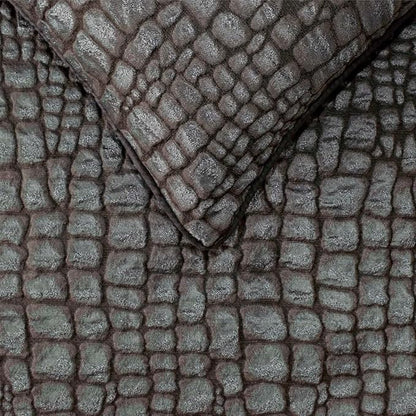 The HomeCentric King/Queen/Twin Blue & Grey Designer King 90"x18" Bed Runner Without Pillow Cover, Animal Mystery Bed Scarf on Silk Fabric - Animal Mystery