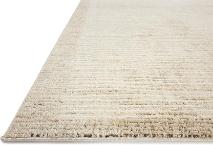 Loloi Jeremiah Brent Bleecker Collection BLE-02 Sand/Charcoal 4'-0" x 6'-0" Accent Rug