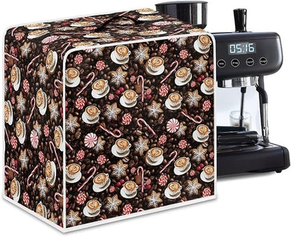 Mumeson Coffee Maker Cover, Dust Protection, Waterproof, Polyester, Coffee66