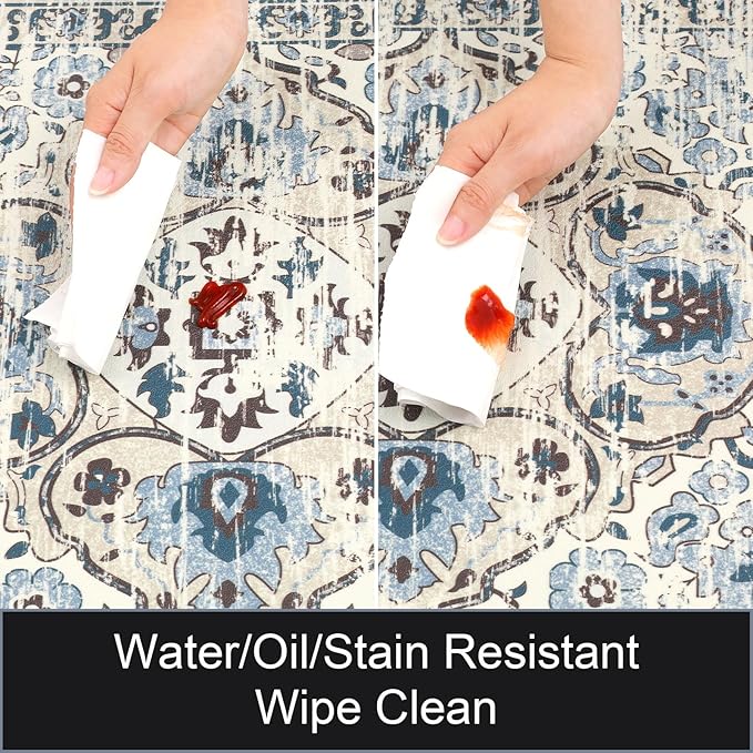 Ileading Anti Fatigue Kitchen Rugs Sets of 2 Cushioned Kitchen Mats for Floor Waterproof Kitchen Mat Set Non Slip Comfort Standing Mat for Kitchen, Office, Sink, Laundry
