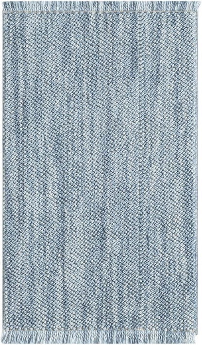 LUXE WEAVERS Solid Machine Woven Blue 2x3 Area Rug, Indoor Stain-Resistant Carpet